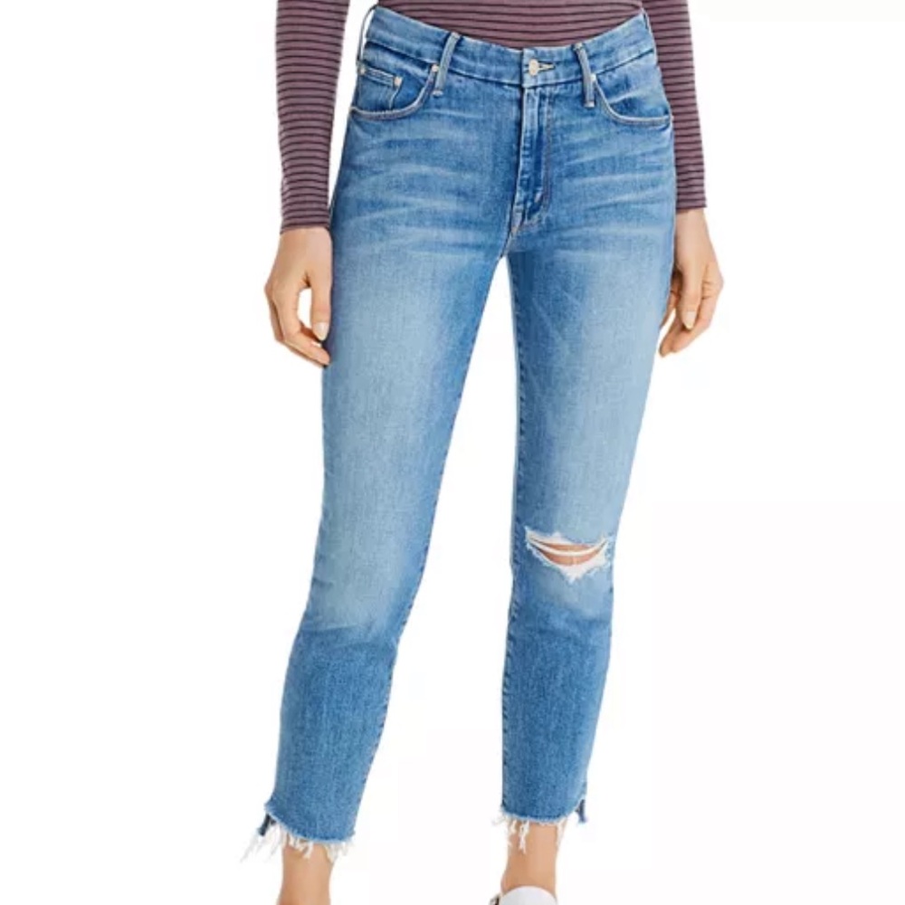 MOTHER Jeans in The Looker ankle fray step hem - Picture 3 of 3